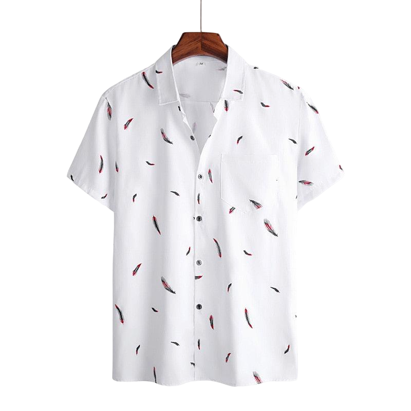 Koszula z krótkim rękawem Fiorinni Feathers Printed