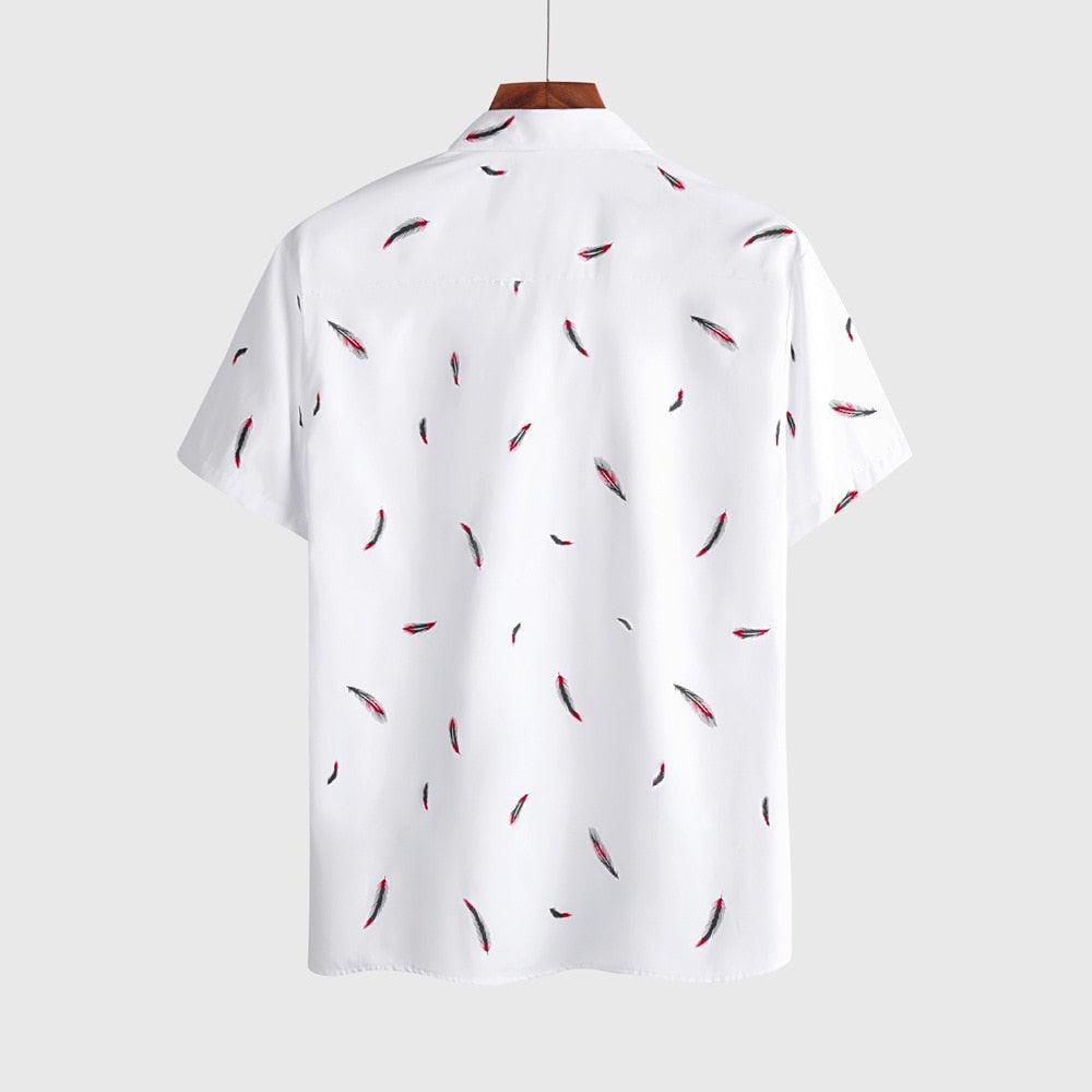Koszula z krótkim rękawem Fiorinni Feathers Printed