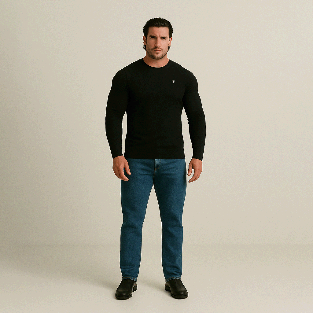 Sweter męski z podstawowym Fiorini Superfine